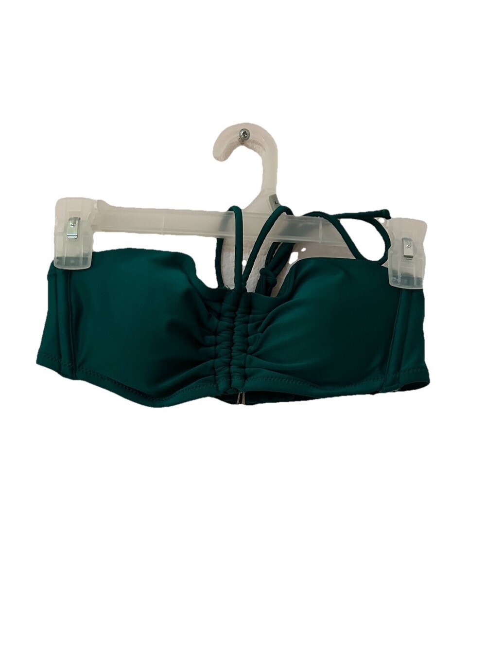 Women's Halter Bandeau Bikini Top Shade & Shore Green Size Small (4-6) NEW